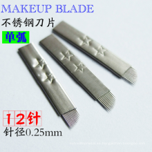 Hot Selling Tattoo Needle Microblading Blades todo tamaño de microblading para cejas